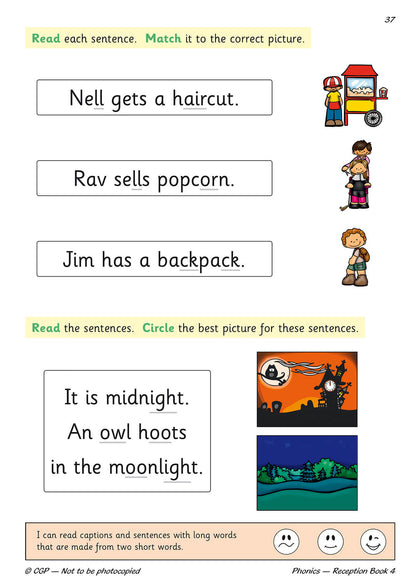 Reception English Phonics Targeted Practice Book - Book 4