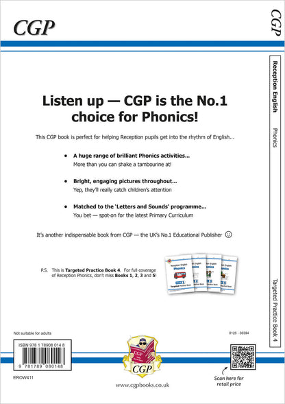 Reception English Phonics Targeted Practice Book - Book 4