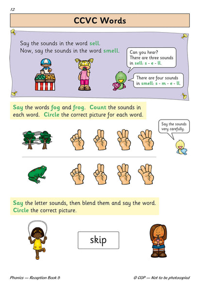 Reception English Phonics Targeted Practice Book - Book 5