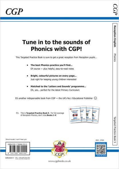 Reception English Phonics Targeted Practice Book - Book 5