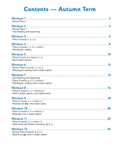 Reception English Phonics 10-Minute Weekly Workouts