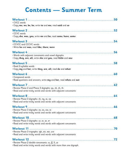 Reception English Phonics 10-Minute Weekly Workouts