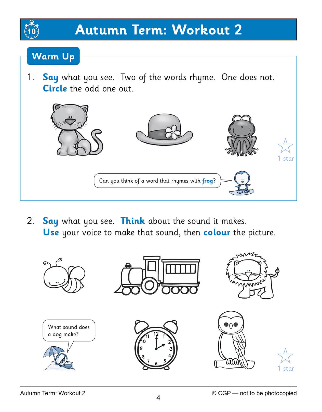 Reception English Phonics 10-Minute Weekly Workouts