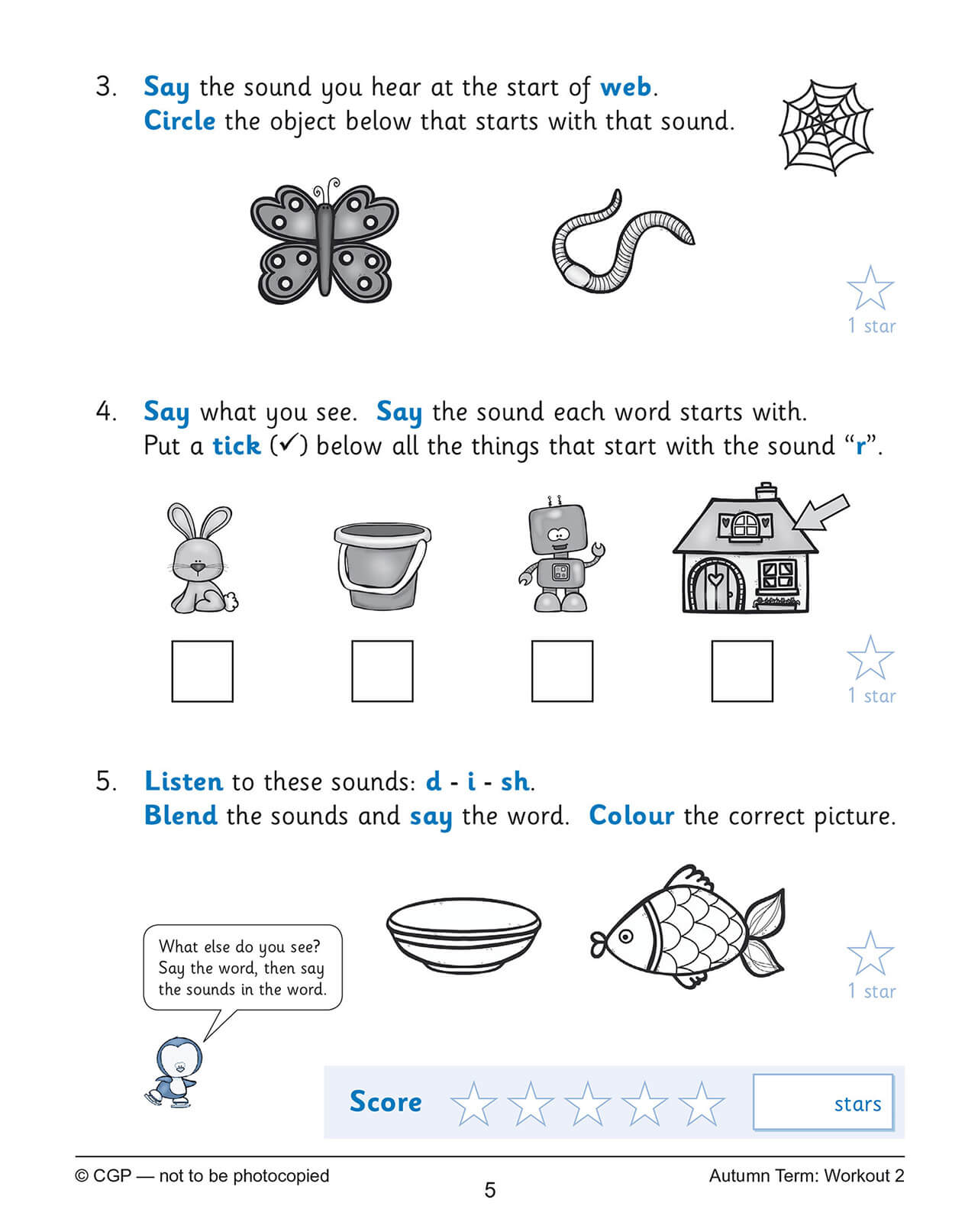 Reception English Phonics 10-Minute Weekly Workouts