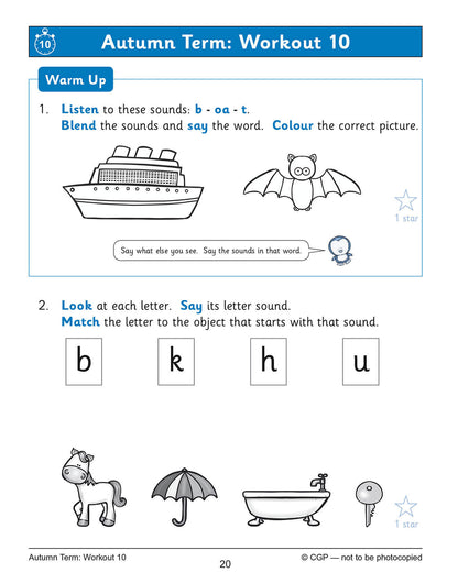 Reception English Phonics 10-Minute Weekly Workouts