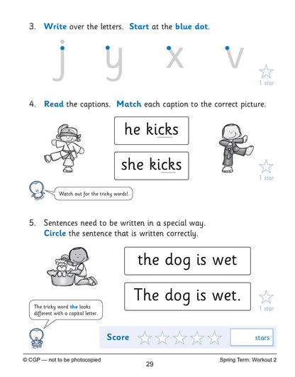 Reception English Phonics 10-Minute Weekly Workouts