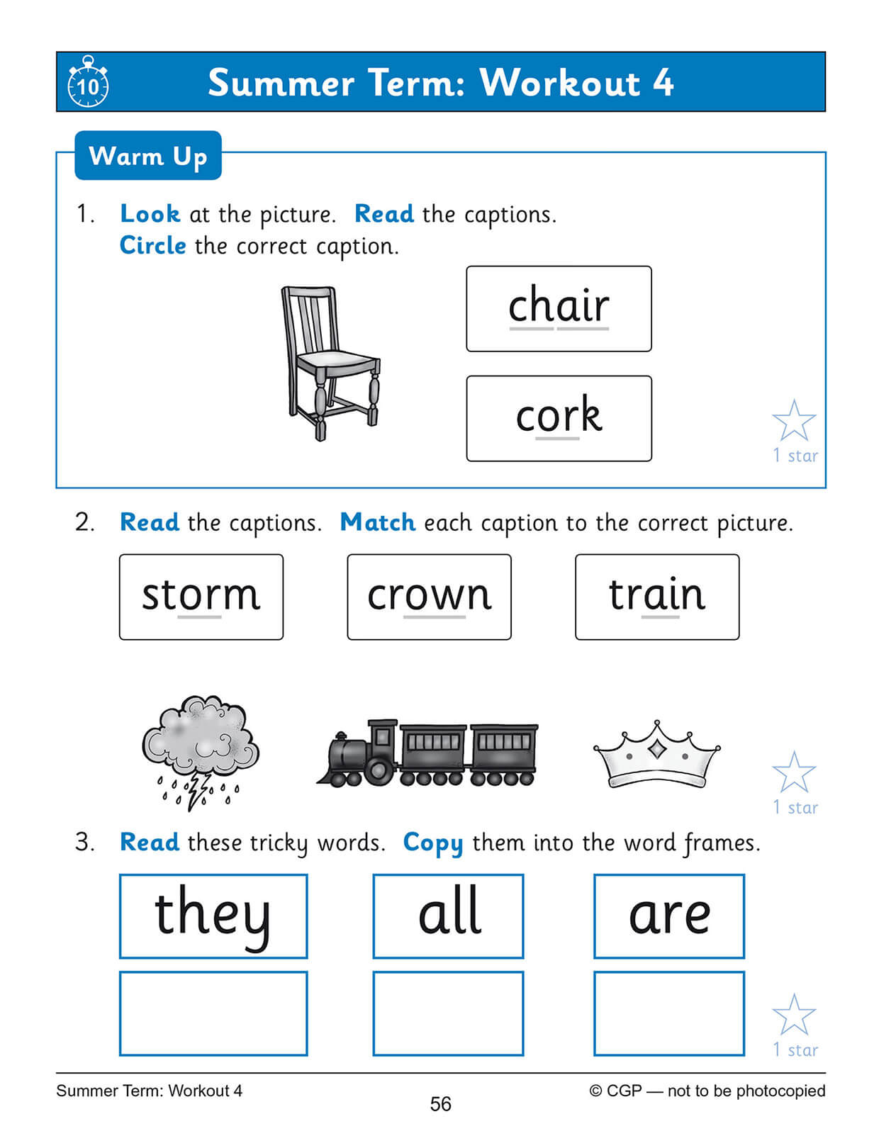 Reception English Phonics 10-Minute Weekly Workouts