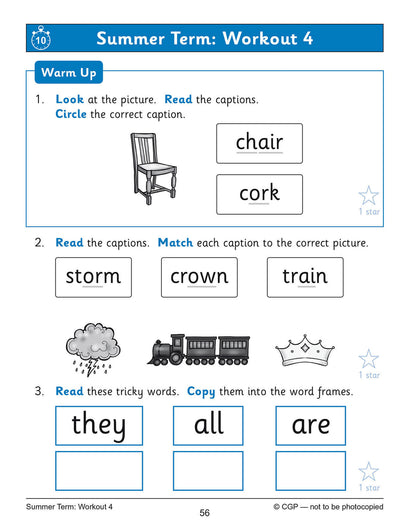 Reception English Phonics 10-Minute Weekly Workouts