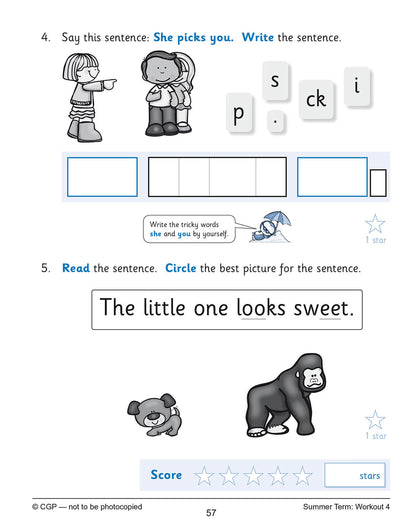 Reception English Phonics 10-Minute Weekly Workouts