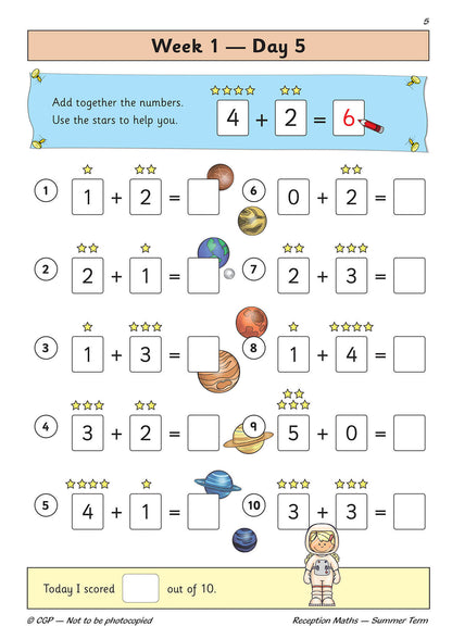 CGP Reception Maths Complete Practice Bundle (Ages 4-5)