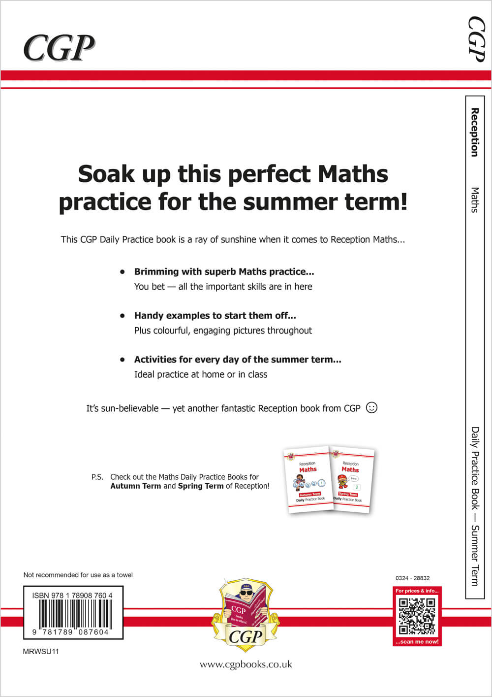 Reception Maths Daily Practice Book: Summer Term